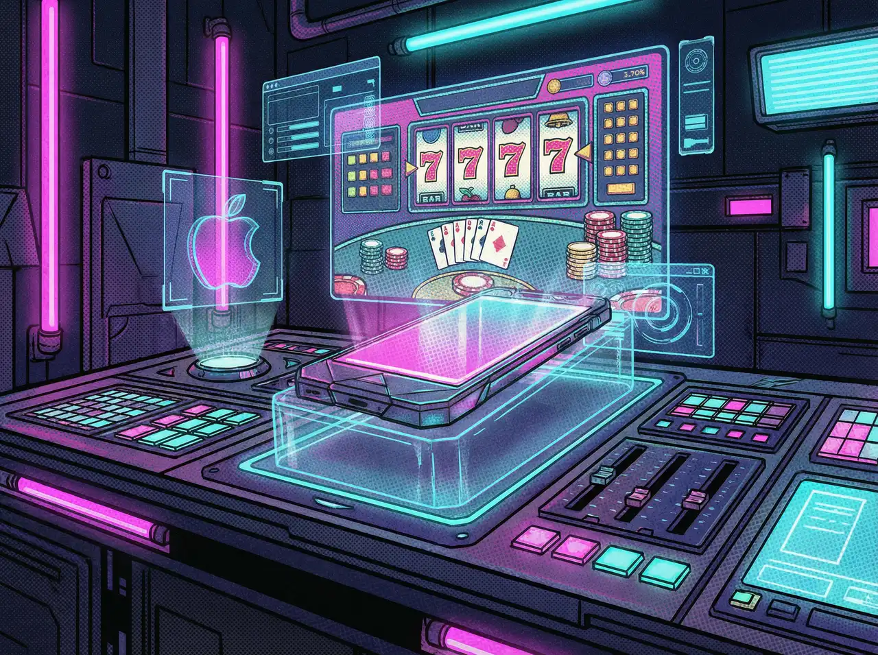 网赌软件 iOS便携终端界面