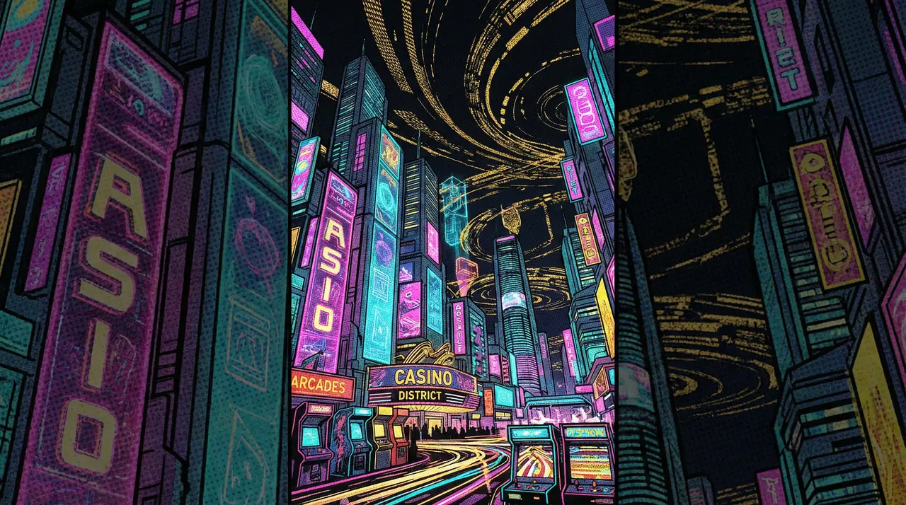 网赌软件 大发娱乐赛博都市夜景